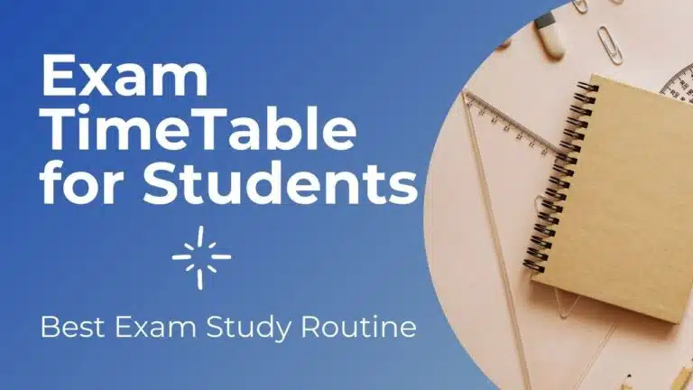 exam timetable for students